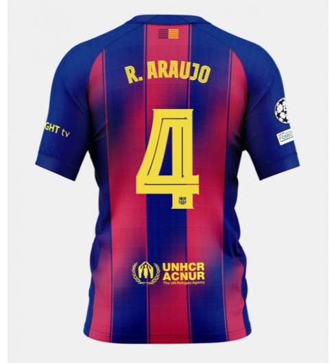 Barcelona Ronald Araujo #4 Domácí Dres 2025-26 Krátký Rukáv Barcelona Ronald Araujo #4 Domácí Dres 2025-26 Krátký Rukáv